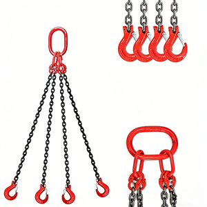 Cadena de acero al manganeso G80 de 8 mm para eslingas, de alta resistencia, longitud personalizable, cadena de eslinga de cuatro patas - Product Image 3