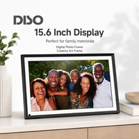 Cadre photo numérique intelligent WiFi double bande 15,6 pouces avec fonction cloud, cadre photo créatif