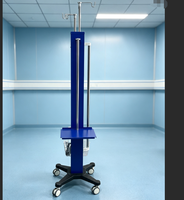Tour de lavage médical à double canal MT Medical avec assistance électrique, couvercle anti-poussière en ABS, plateau en acier thermolaqué pour hôpital