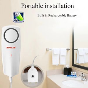 KONLENワイヤレス水位検出器Zigbee/WiFi液体漏れセンサーTuya Smart Life APPプッシュアラーム警報システム付き - Product Image 3