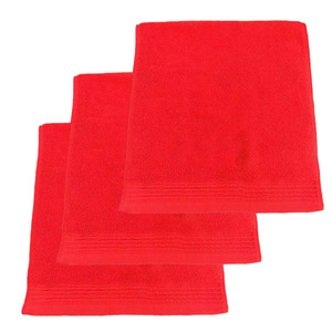 ผ้าขนหนูฝ้ายแท้สีแดง 35x75 ซม. 110 กรัม ชุดของขวัญแต่งงาน ซึมซับได้ดี ไม่เป็นขุย ปักลายได้ตามต้องการ - Product Image 2