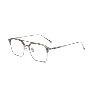 Nuevo marco óptico de medio Marco de titanio puro moda femenina cien marco cuadrado anti-Luz Azul se pueden prescribir lentes - Product Image 4