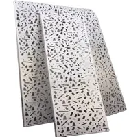 Laser geschnittene pulver beschichtete abgehängte dekorative Metall-Linear-Zwischendecke Perforierte Aluminium-Deckenplatten