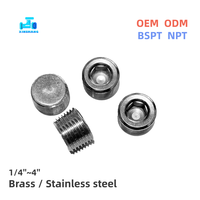 Bouchons en acier inoxydable 304 NPT BSPT 1/4''~4'' à filetage mâle/femelle, raccords de tuyauterie en acier inoxydable pour gaz, huile, eau, plomberie OEM ODM