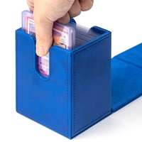 Boîte de rangement pour cartes Toploader 3x4 en cuir PU, étui de rangement pour cartes Toploader
