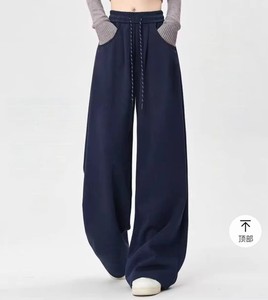 <span class=keywords><strong>Pantaloni</strong></span> Jogger Larghi a Vita Alta in 100% Poliestere, Anti-Piega, Tinta Unita, Stile Cargo Vintage Streetwear, Estivi - Product Image 4