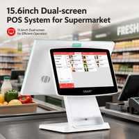 Terminal de point de vente tactile HD 1920 * 1080 15,6 pouces, caisse enregistreuse tout-en-un, système de point de vente pour supermarché, directement de l'usine