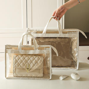 Sac de rangement anti-poussière rectangulaire à suspendre pour chambre à coucher, sacs d'organisation, housse transparente imperméable - Product Image 5