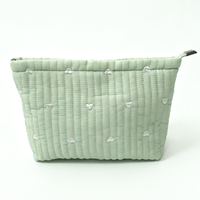 Trousse de Toilette de Voyage Portable Grande Capacité en Polyester Doux avec Fermeture Éclair, Imprimé Paysage, Écologique, Personnalisable pour Femme - Collection Été