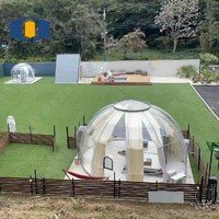 Tente dôme igloo CGCH, tente à bulles gonflable luxueuse, location de tente pour fête, maison à bulles