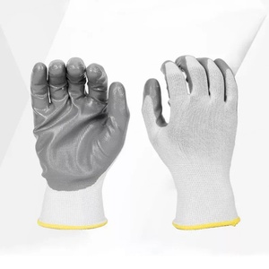 Wholesale Custom Cheap Nitrile Coating Safety Gloves Industrial Labor Anti-skid Wear-Resistant Dip <b>Rubber</b> - Product Image 5