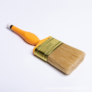 Pincel de cerdas de cerdo de 22 mm con mango naranja para pintar paredes, uso doméstico - Product Image 5
