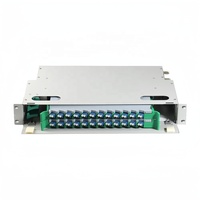 Jenis laci kotak serat optik patch panel kepadatan tinggi ODF 12 24 48 72 96 144 core distribusi optik bingkai