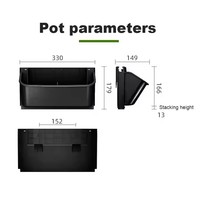 Prix usine Pots de fleurs verticaux systèmes de jardin hydroponique à la maison avec des plantes poussant sur les murs emballage en Carton
