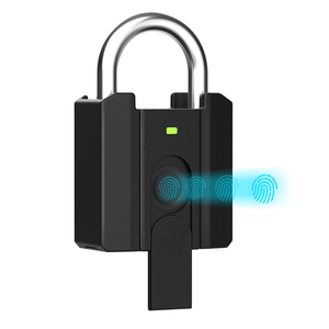 Master Pad Lock Heavy Duty Stainless Steel Zinc Alloy Keys Biometric Fingerprint Electronic Digital Safety Alarm Smart <strong>Padlock</strong> - Product Image 1