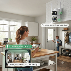 Nueva Cámara de Seguridad Exterior Tuya con Doble Lente, WiFi 2.4G, Visión Nocturna, Audio Bidireccional, Cámara IP - Product Image 5