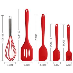 Heat Resistant Silicone 5-Piece Fork Set Dishwasher & Oven Safe for Premium Kitchen Experience - Product Image 1