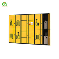 Casiers à bagages électroniques intelligents YinLong avec code PIN d'empreintes digitales de reconnaissance faciale-60 compartiments assemblés en acier durable