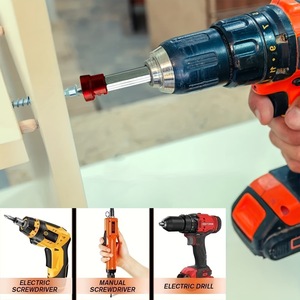 Juego de 4 Puntas Magnéticas Rojas para Destornillador, Anillo de Posicionamiento, Eléctrico, Neumático, de Aluminio, para Accesorios de Herramientas - Product Image 5