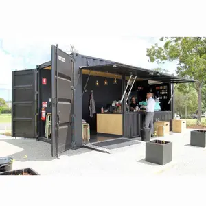 Container prefab kiosk design customized commercial square prefabricated house portable convenient shop