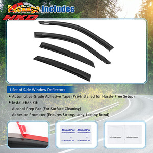 แผ่นบังแดดหน้าต่างรถยนต์ฮอนด้า ซีวิค รุ่นปี 22-26 แบบ Hatchback สไตล์ Mugen ป้องกันฝน - Product Image 5