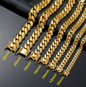 Gioielli Cubani HipHop, Collana a Catena Sottile Placcata in <span class=keywords><strong>Oro</strong></span> 14K, Stile Miami Cuban Link, Collana Monaco - Product Image 5