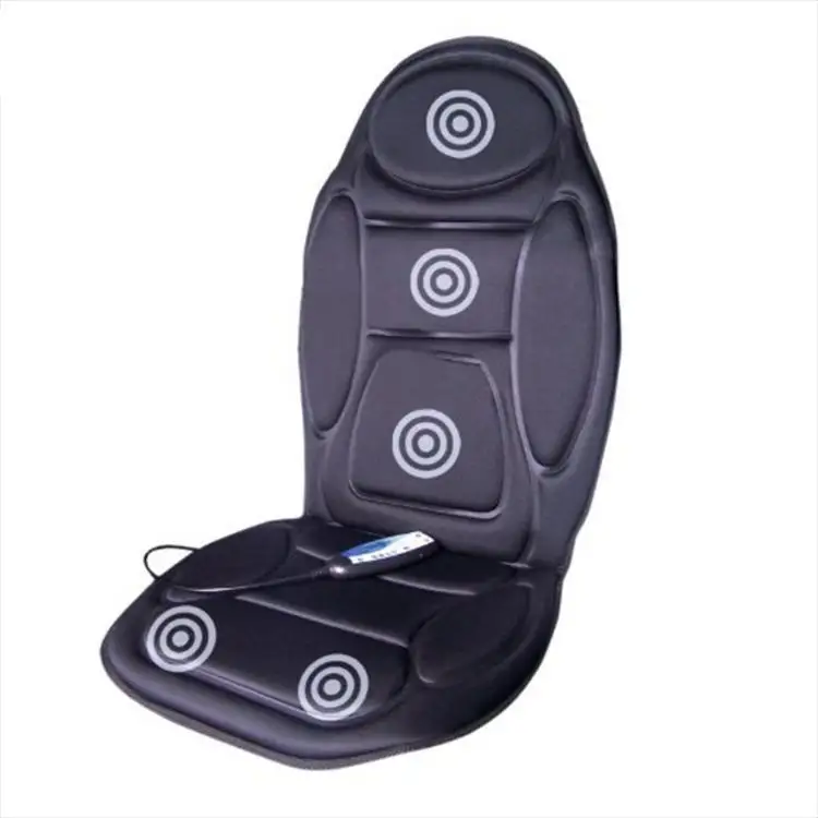Benzersiz tasarım boyun popo tam vücut araba koltuğu 5 motor titreşim geri isı masaj minderi sandalye