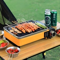 Portable Sans Fumée Cuisinière À Gaz Brûleur Barbecue À Gaz Barbecue À Gaz Grill pour Camping En Plein Air