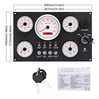 HEMU-BELLA Tableau de bord programmable 4000 tr/min pour voiture, bateau, camion, compatible avec les tableaux de bord de navires