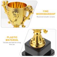 Vente en gros de trophée en résine couronne de sublimation trophée mondial en cristal d'or statue trophée en métal personnalisé