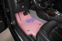 Tapis de sol de voiture en cuir coloré, tapis double couche en diamant, tapis de voiture durables, ensemble complet pour Hyundai/Kia/Toyota/Nissan/Suzuki/Ford