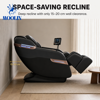 Fauteuil de massage électrique MOOLIN de haute qualité, 3D, zéro gravité, pour le corps entier, soins du corps, salon SPA, avec fonction de pétrissage chauffant et inclinable