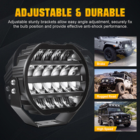 Projecteur LED haute luminosité 9 pouces 100W, robuste, pour travaux tout-terrain, étanche IP67, 12V 24V pour 4x4, camion, VTT, UTV, tracteur