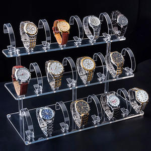 Espositore per orologio in acrilico trasparente e nero - Product Image 1