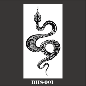 Tatuaggio temporaneo serpente per uomo e donna, impermeabile e di lunga durata 5-7 giorni - Product Image 1