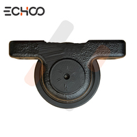 Rouleau supérieur Echoo CX75SR/CX80/CX80 SR pour chenilles de mini-pelle, matériau 50Mn, noir, résistant à l'usure