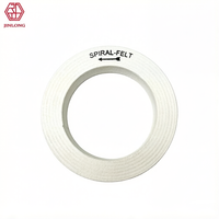 Roue de polissage blanche en feutre en spirale de bonne qualité utilisée pour le polissage du verre