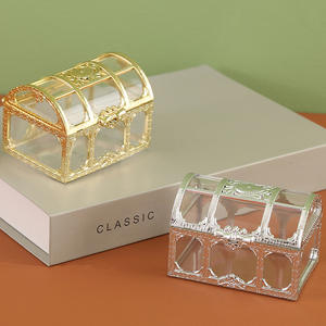 Boîte à <span class=keywords><strong>dragées</strong></span> en plastique, boîte à bonbons, boîte à sucre dorée argentée, boîte à amandes, boîte cadeau <span class=keywords><strong>pour</strong></span> fête, <span class=keywords><strong>mariage</strong></span>, baptême, anniversaire - Product Image 5