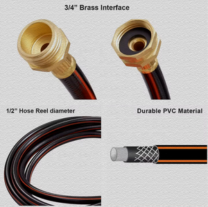 1/2 "pouces et <span class=keywords><strong>30</strong></span> <span class=keywords><strong>m</strong></span> + 2 <span class=keywords><strong>m</strong></span>ètres de n'importe quelle longueur de verrouillage enrouleur de <span class=keywords><strong>tuyau</strong></span> <span class=keywords><strong>d</strong></span>'<span class=keywords><strong>arrosage</strong></span> rétractable montage mural auto retour lent enrouleur de <span class=keywords><strong>tuyau</strong></span> <span class=keywords><strong>d</strong></span>'eau - Product Image 3