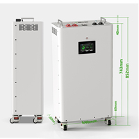 Boîtier métallique vertical vide pour batterie prismatique EU 48V DIY, double assurance, kit 16S 280Ah~345Ah LFP JK BMS MCCB Disjoncteur 220A