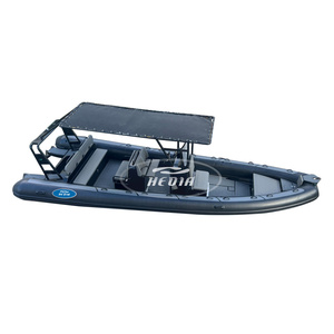 Bateau de patrouille de luxe Haide CE 25 pieds DL760, bateau semi-rigide, bateau mobile avec moteur in-bord, kayak pliable, <span class=keywords><strong>tube</strong></span> flottant de pêche - Product Image 1