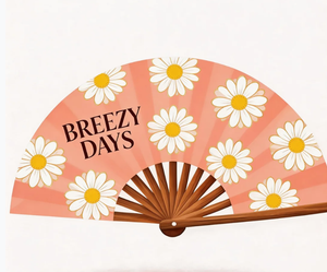 High Quality Custom Printed Foldable Bamboo <b>Handheld</b> <b>Fans</b> Painted Technique-Personalized High End Accessory - Product Image 4