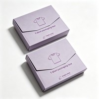 Caja de Embalaje Personalizada para Camisetas, Caja de Cartón Kraft para Ropa, Caja de Envío con Estampado en Caliente, Sobre de Papel Kraft para Regalo