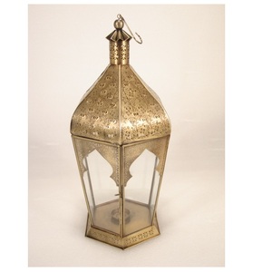 Iron <b>Brass</b> Antique Moroccan Tea Light Candle <b>Lantern</b> - Product Image 1