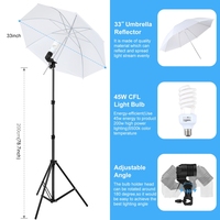 PULUZ 31 en 1 lumière LED Soft Box Kit d'éclairage Kit d'équipement de studio Accessoires de studio photo avec support de trépied en arrière-plan