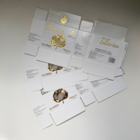 Boîte en papier pour serviettes hygiéniques avec bande détachable, emballage à fond rabattable avec papier texturé et doré pour cosmétiques et bougies
