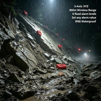 Détecteur de mouvements de terre nocturnes avec alerte sonore et lumineuse, support magnétique, étanchéité IP66, portée 360°, surveillance nocturne 001 Deg