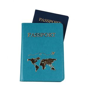 New Models Pu Leather <b>Cover</b> Colored Waterproof Blocking Protection <b>Passport</b> Holder Card Organizer - Product Image 2