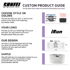 IRun logotipo personalizado Slim Running Fanny Pack Knit Travel Jogging Extra Space Riñonera Entrenamiento Bolsillos ocultos <span class=keywords><strong>Cinturón</strong></span> - Product Image 4