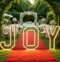 Lettre LED pliable pour mariage, grand panneau lumineux LOVE RVB pour scène